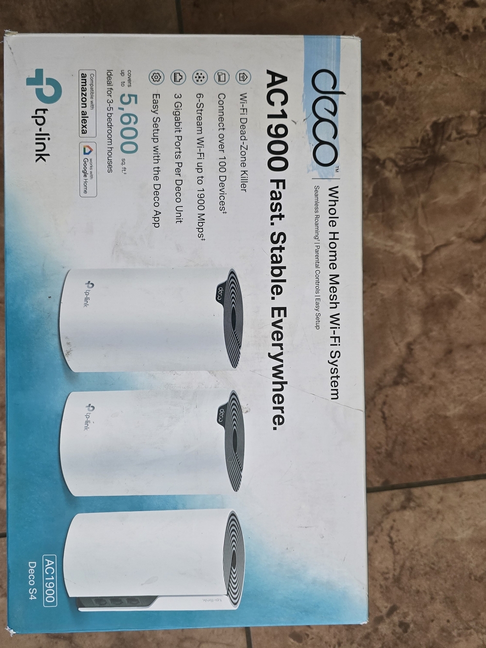 AC1900 Deco S4 Whole Home Mesh Wi-fi System